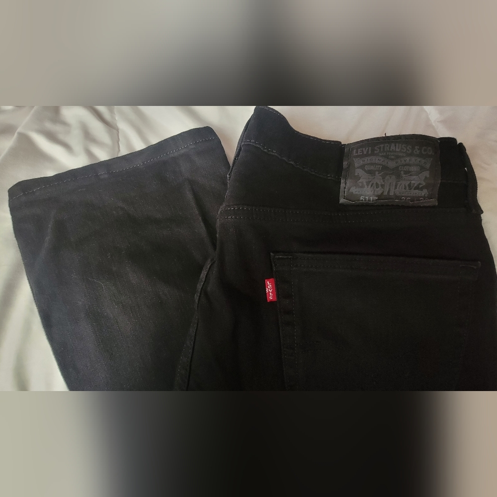 Levi's 511 Slim Fit Men Jeans, W36 L32, Black